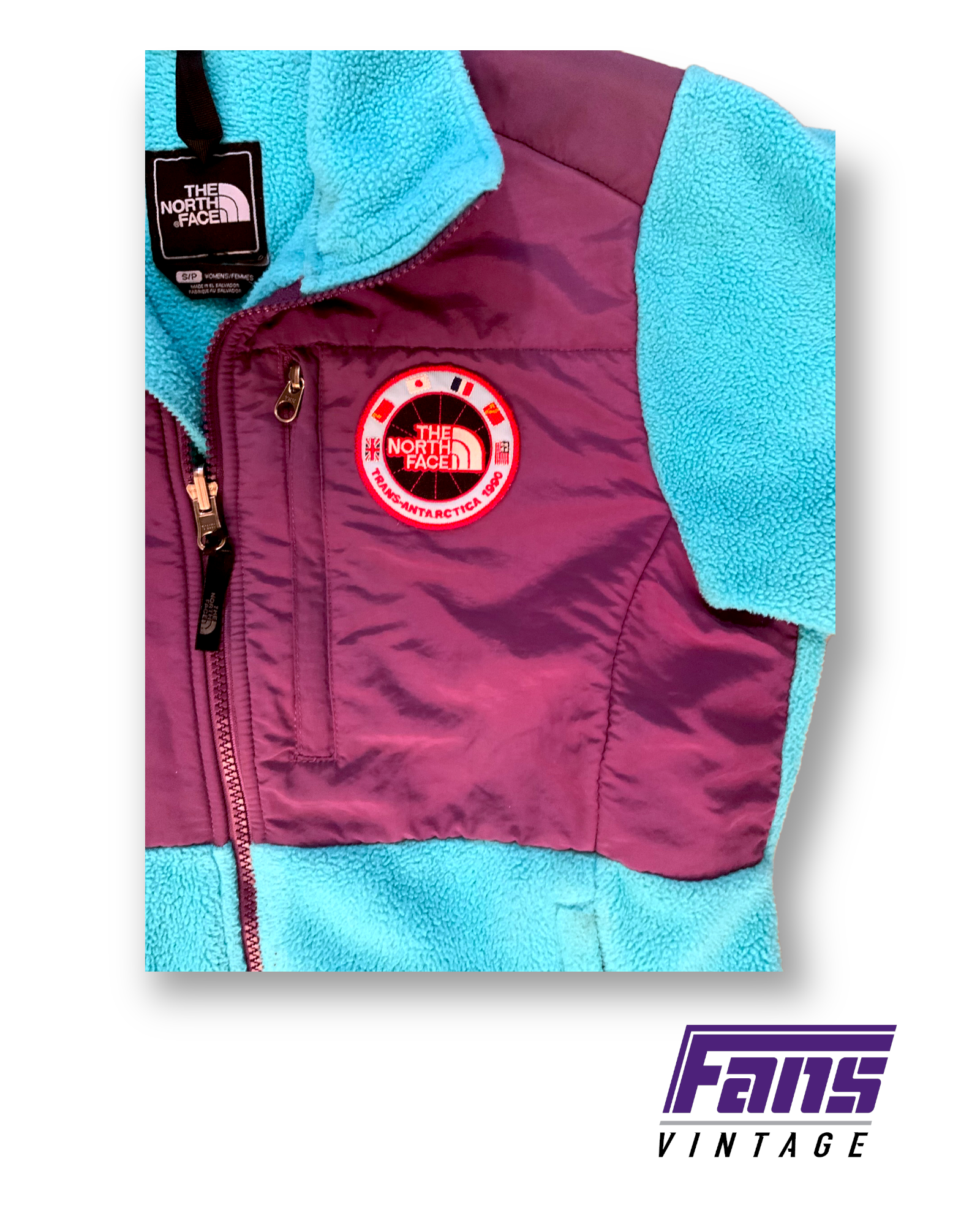 Vintage north face fleece top jacket