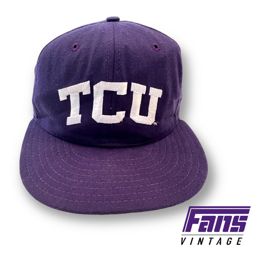 Team Issued! 90s Vintage TCU Baseball Hat