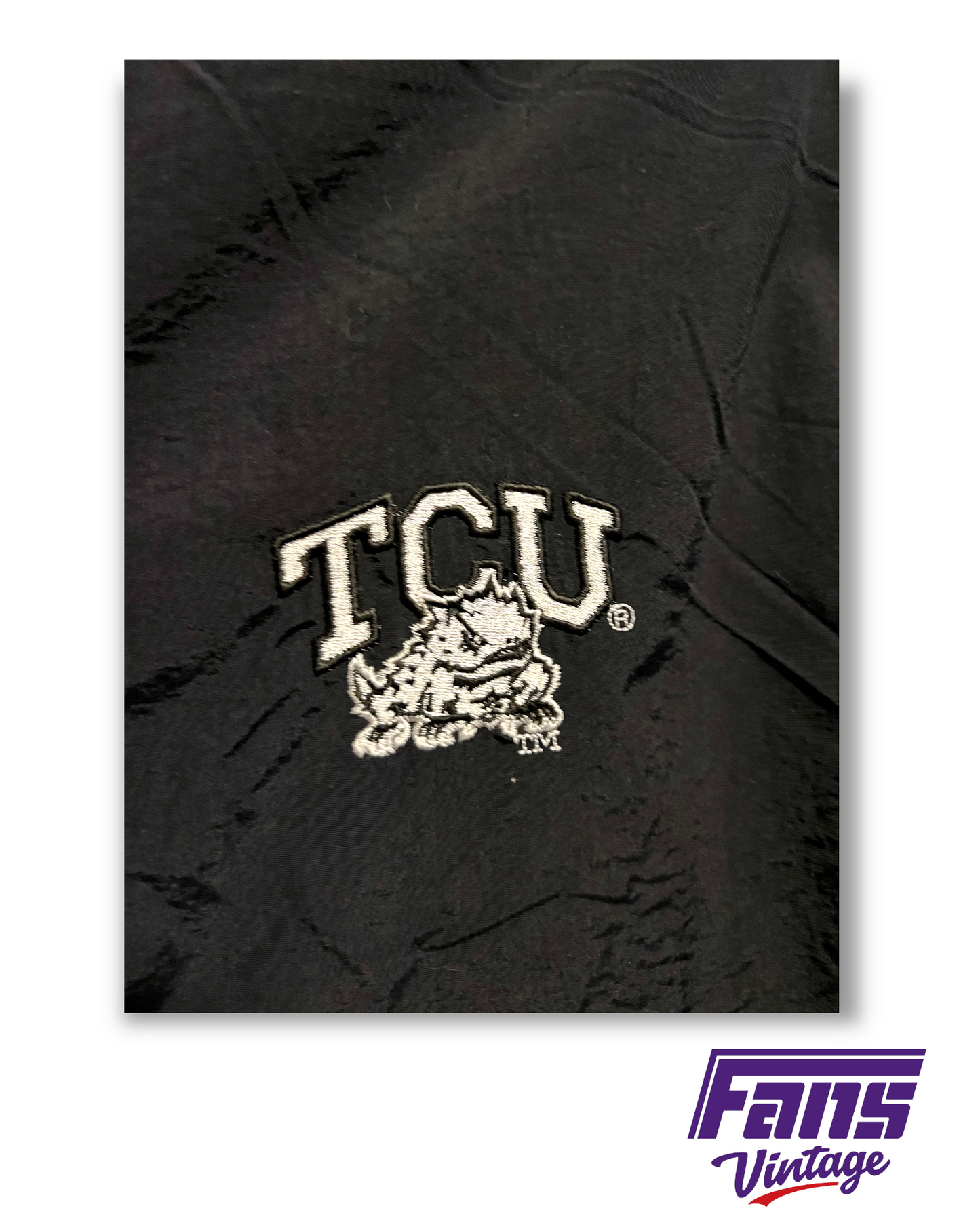 Vintage TCU Northface-Style Fleece Jacket