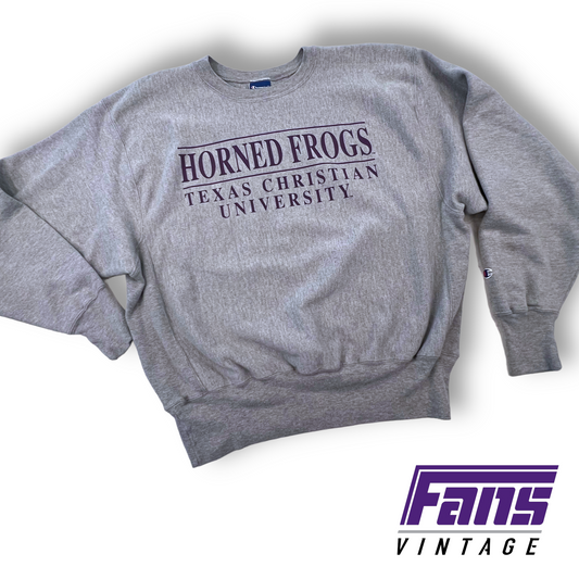 Epic *Reverse Weave* Champion Vintage TCU Crewneck