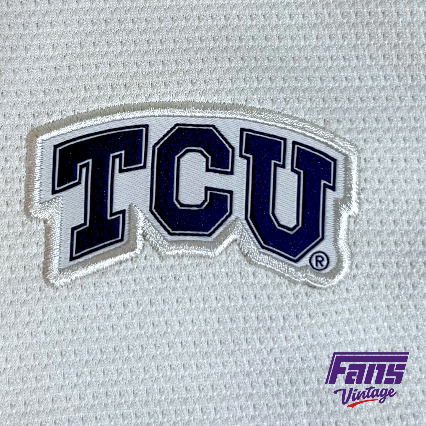 New with tags! TCU Team-Issue Coach's Sideline Polo - Frosty White Nike with embroidered logos