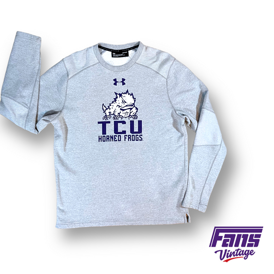 Under Armour TCU team issued crew neck sweater