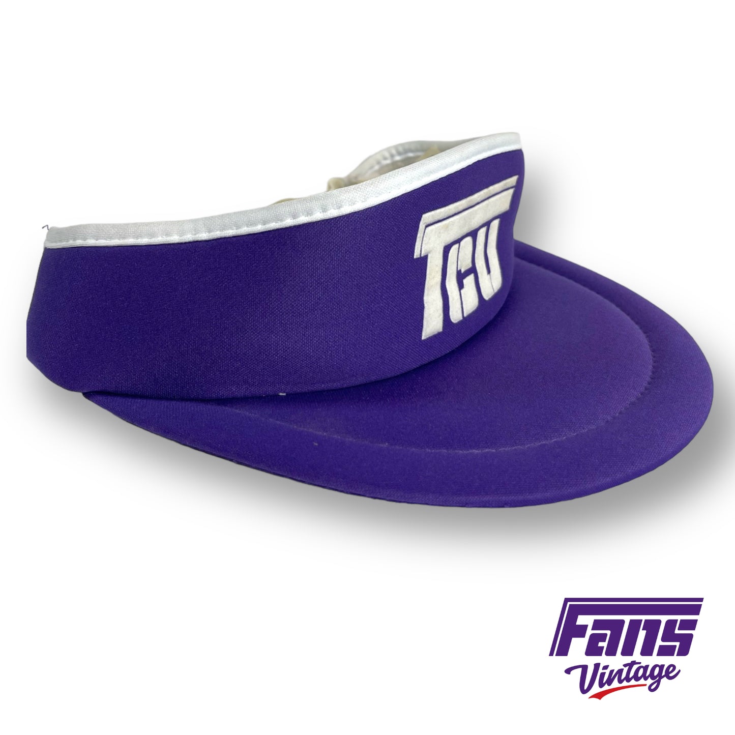 80s vintage TCU Flying T visor