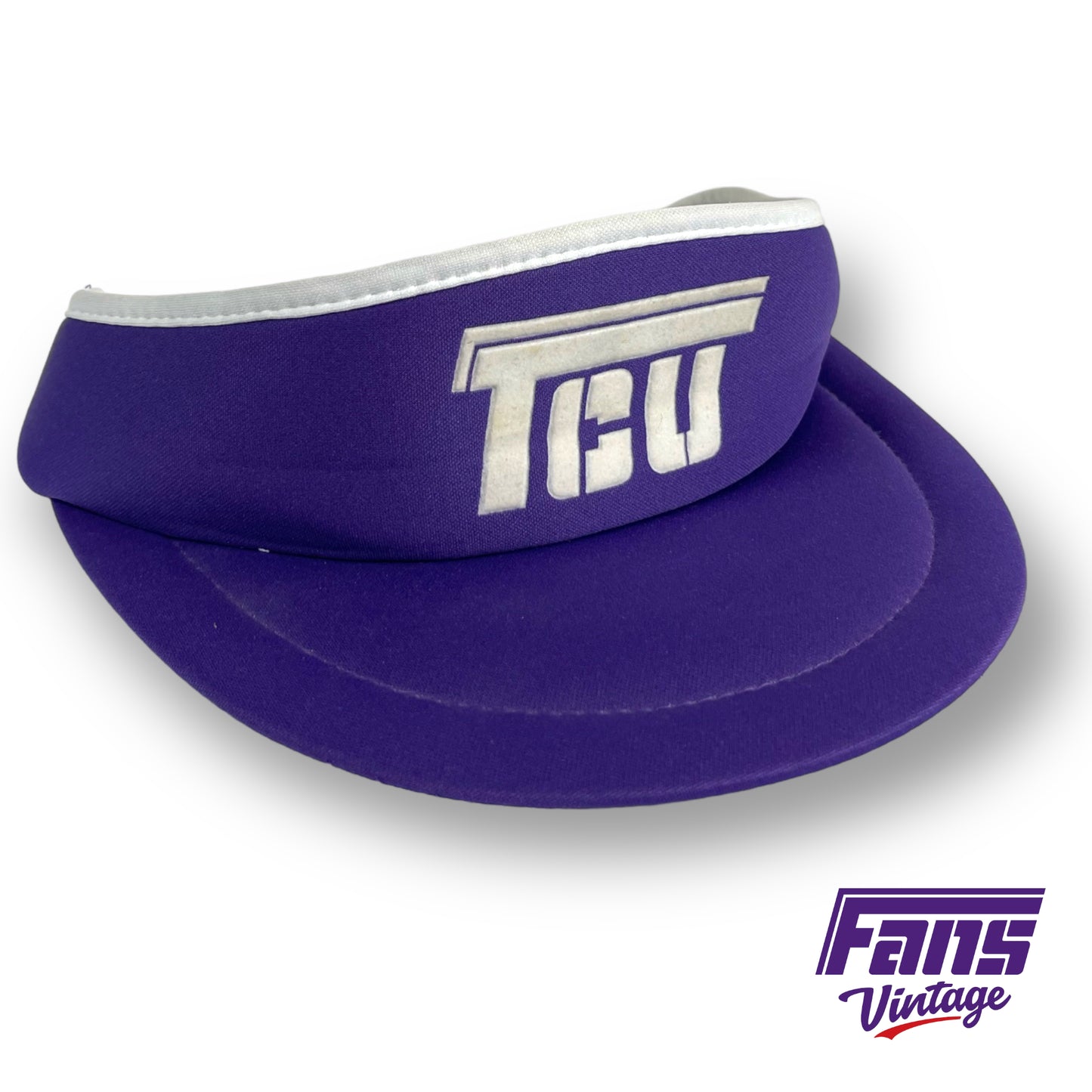 80s vintage TCU Flying T visor