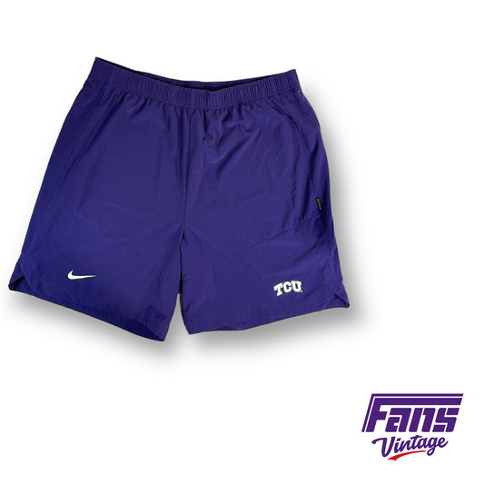 Premium Nike TCU Football team issued “On Field” dri fit shorts