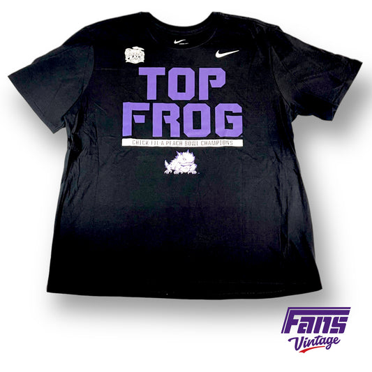 Team Issue - New with tags! TCU Football 2014 Nike Peach Bowl Champions "TOP FROG" Tee