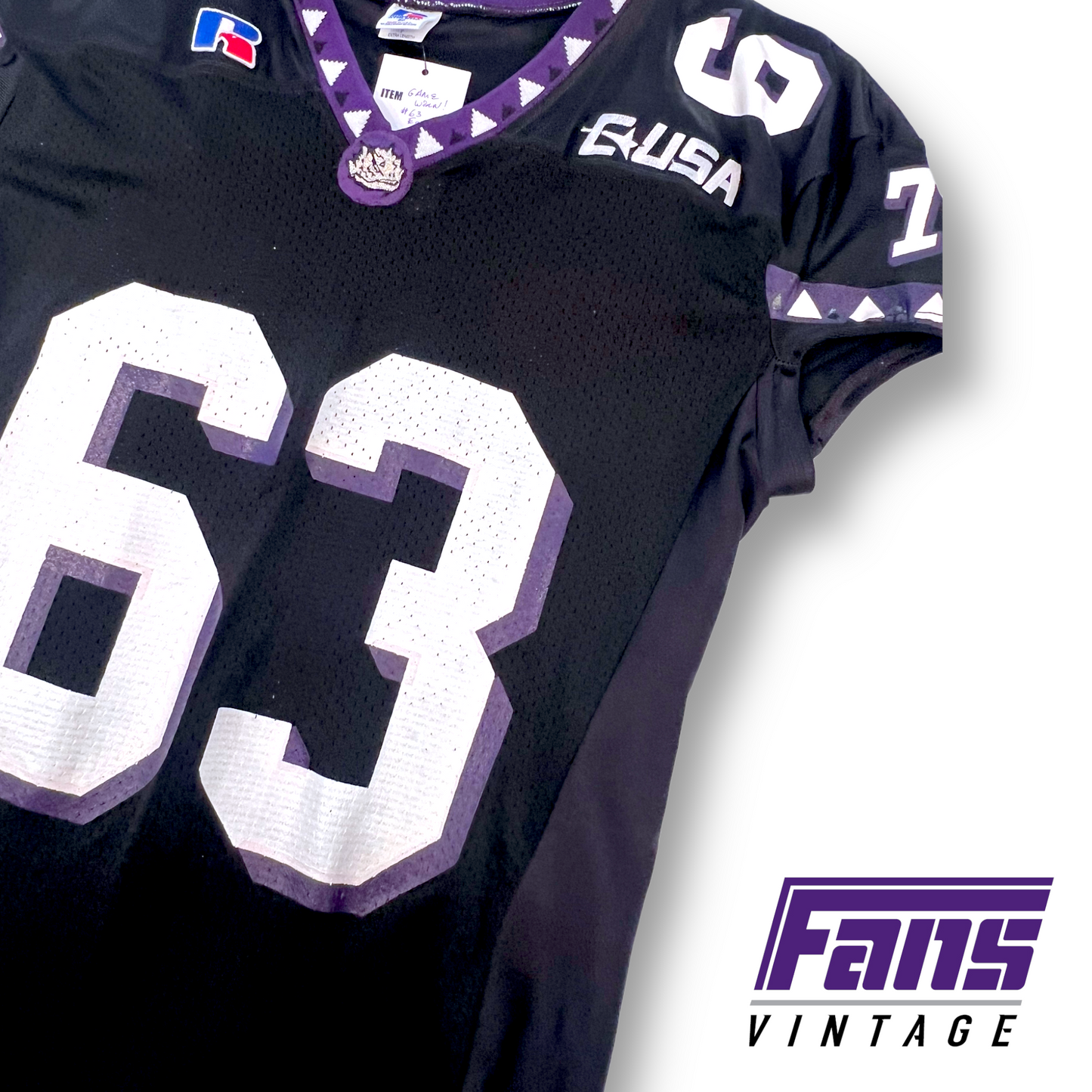 2000s era TCU game worn football jersey