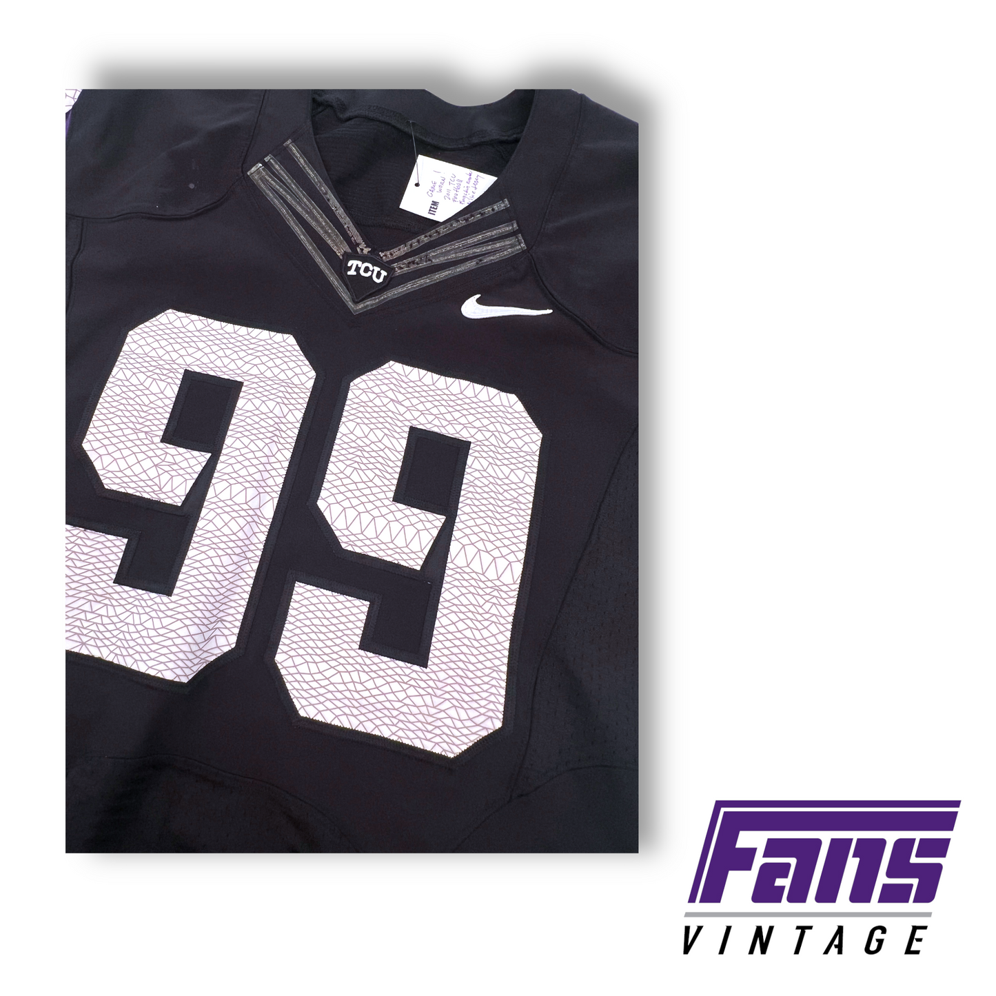 2011 Nike TCU Football 'Frogskin number' game worn jersey