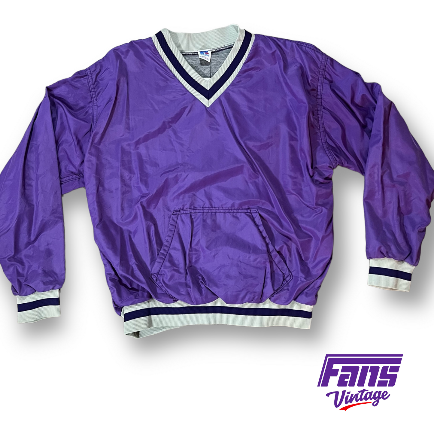 90s vintage purple v-neck pullover