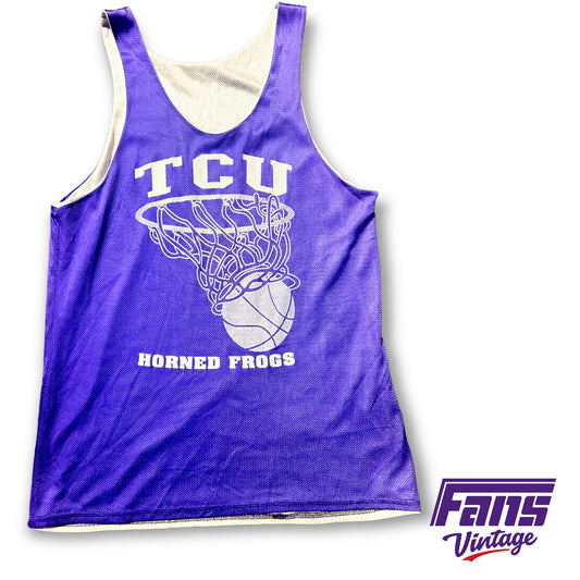 Vintage TCU Basketball Team Issue Player Worn 90s Jersey