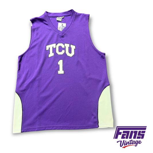 TCU Basketball Jersey with Color blocked Paneling