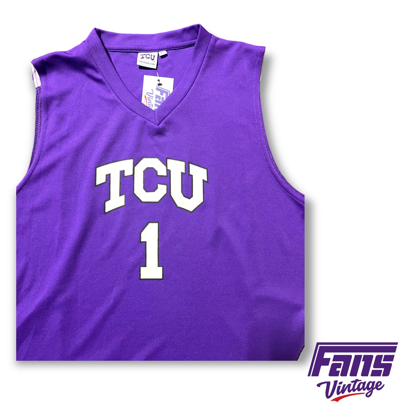 TCU Basketball Jersey with Color blocked Paneling