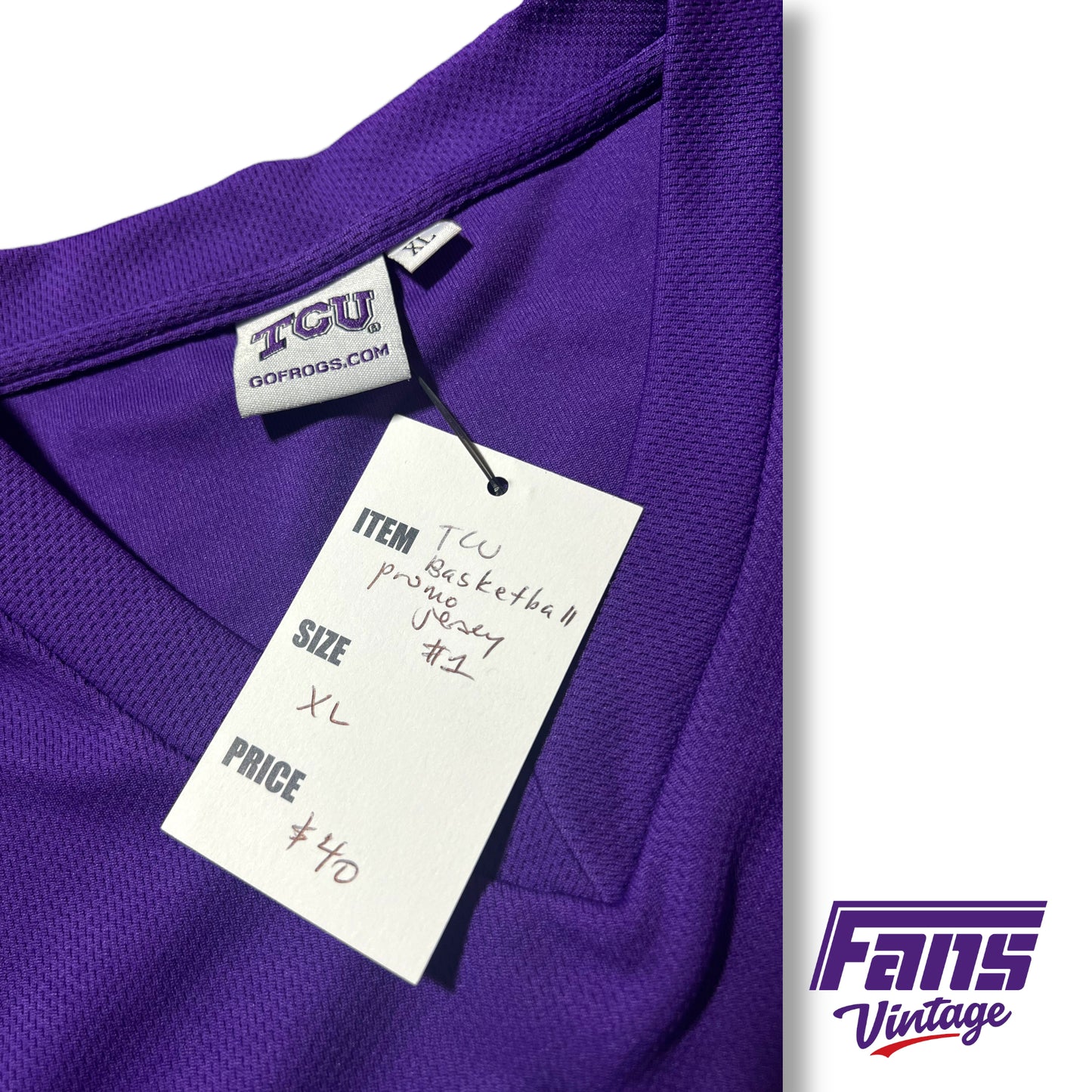 TCU Basketball Jersey with Color blocked Paneling