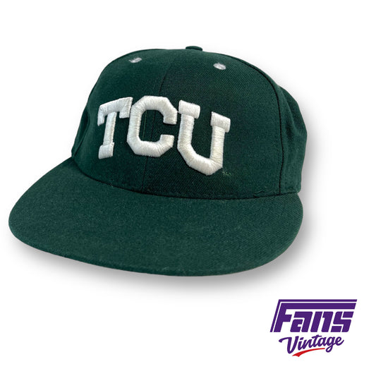 2000s era TCU 'St. Patricks Day' game worn fitted hat
