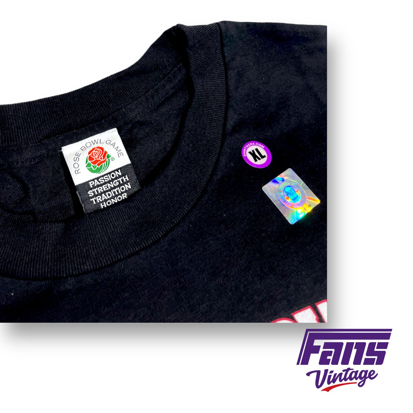 "Grail" 2011 Vintage TCU Rose Bowl Shirt - New with Tags! Double Sided Epic Graphics