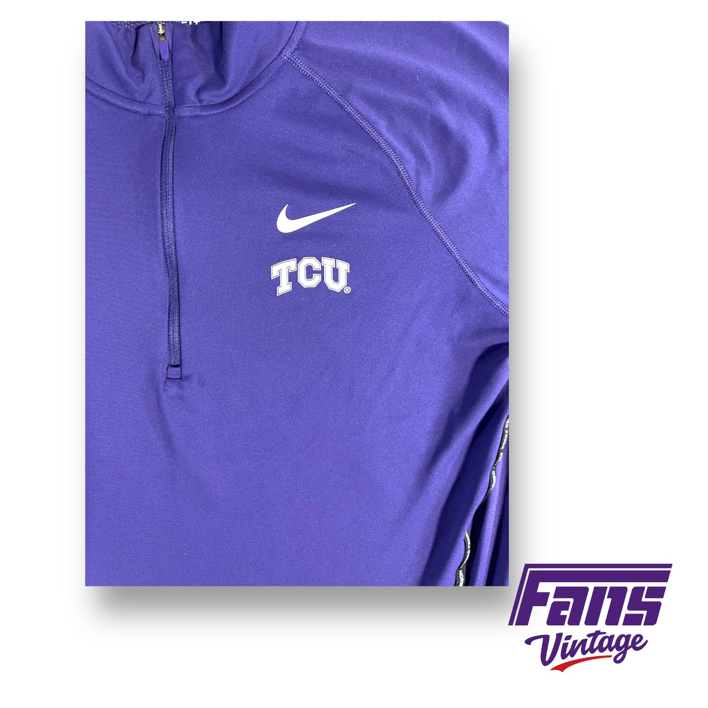 Nike TCU Women's team issued quarter-zip pullover