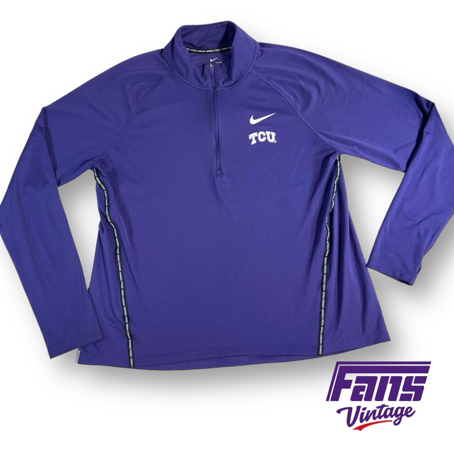 Nike TCU Women's team issued quarter-zip pullover