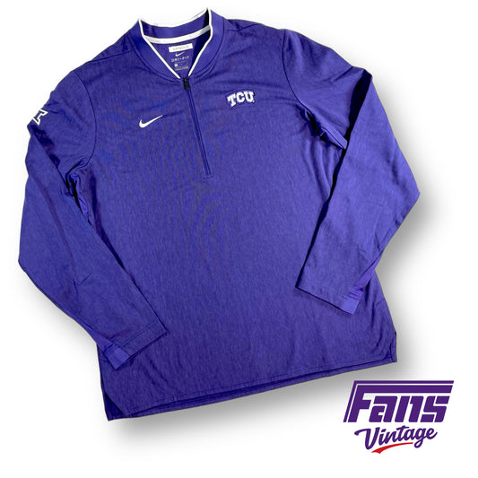 Nike TCU team issued quarter zip pullover