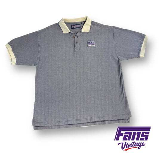 90s vintage Jansport TCU polo - ultra rad!