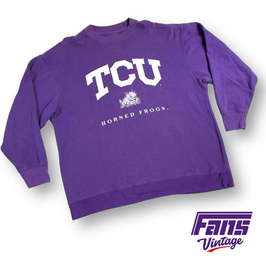 Y2K vintage TCU crewneck sweater