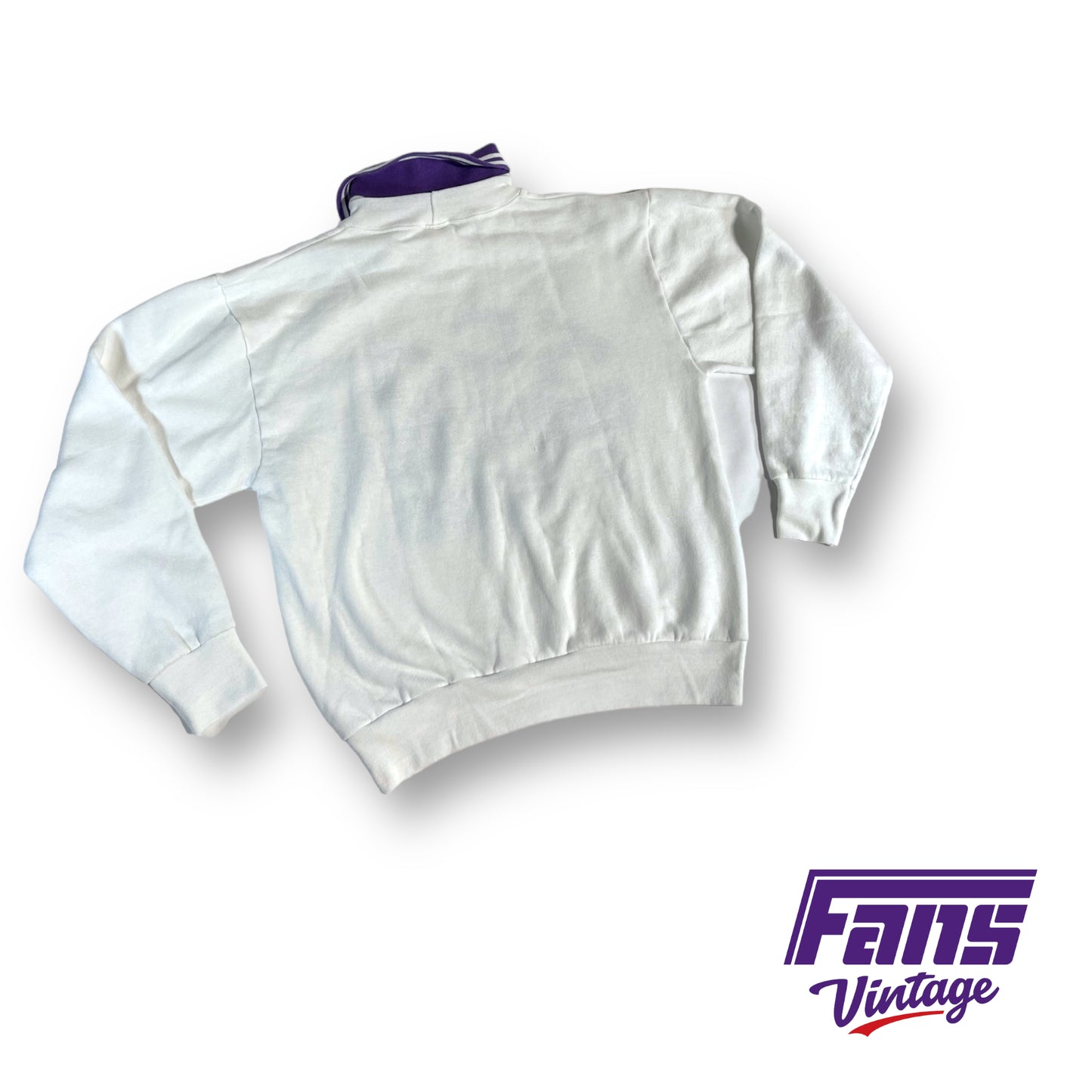 80s vintage TCU collared preppy sweater