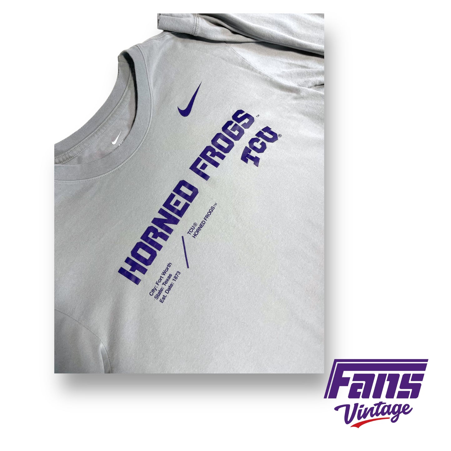 Nike TCU team issued long-sleeve dri-fit shirt - SUPER SOFT!