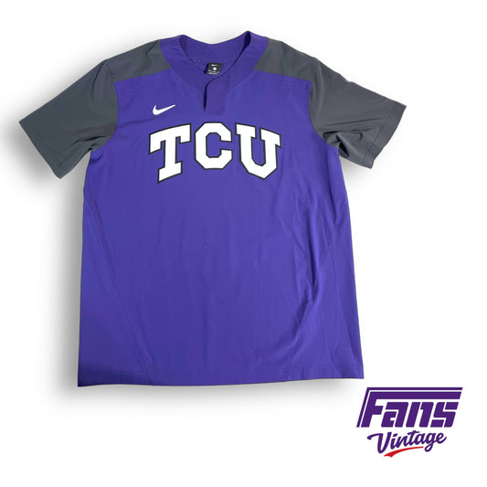 Nike TCU Baseball game worn jersey - Fully Stitched