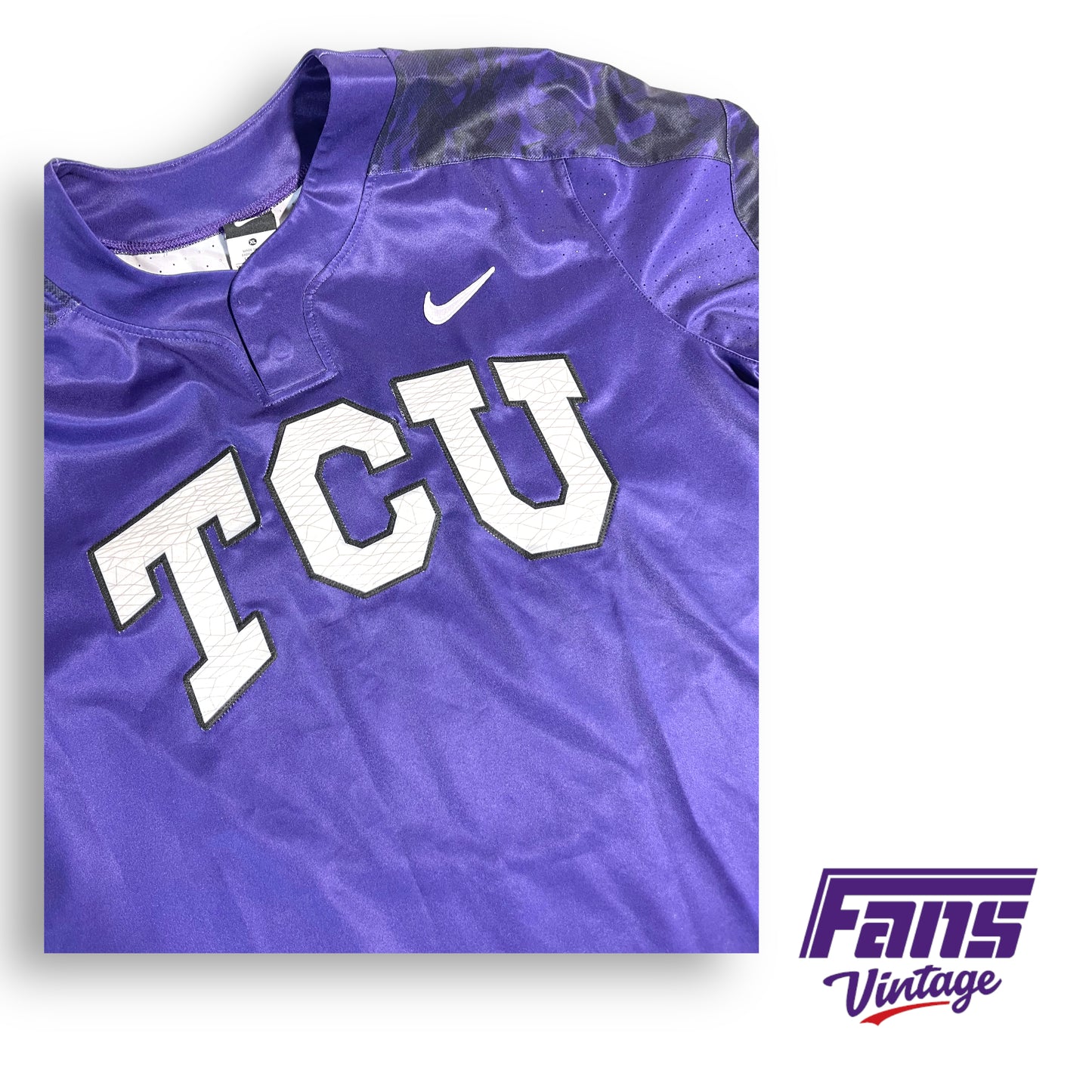 2016 Nike TCU Baseball team issued 'Frogskin' jersey - Rare