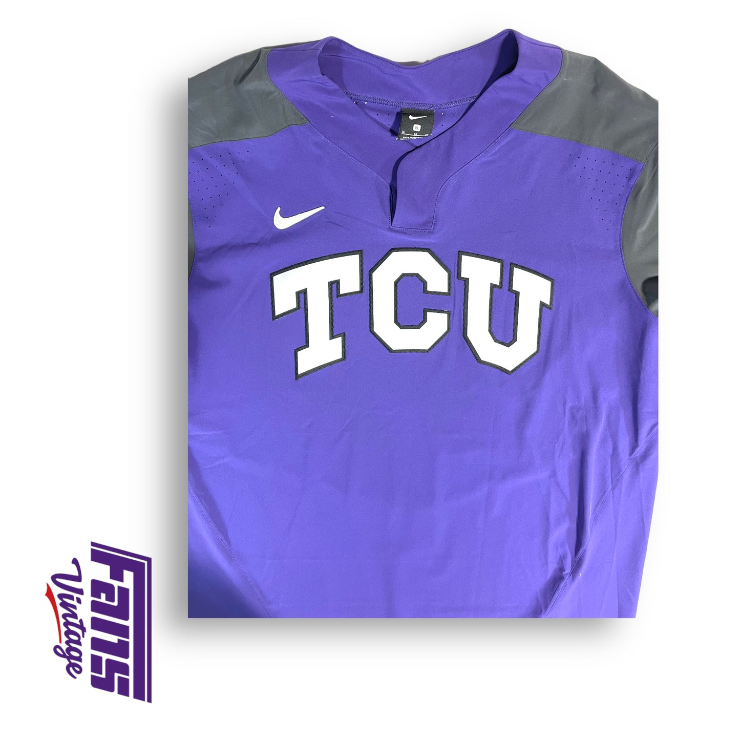 Nike TCU Baseball game worn jersey - Fully Stitched