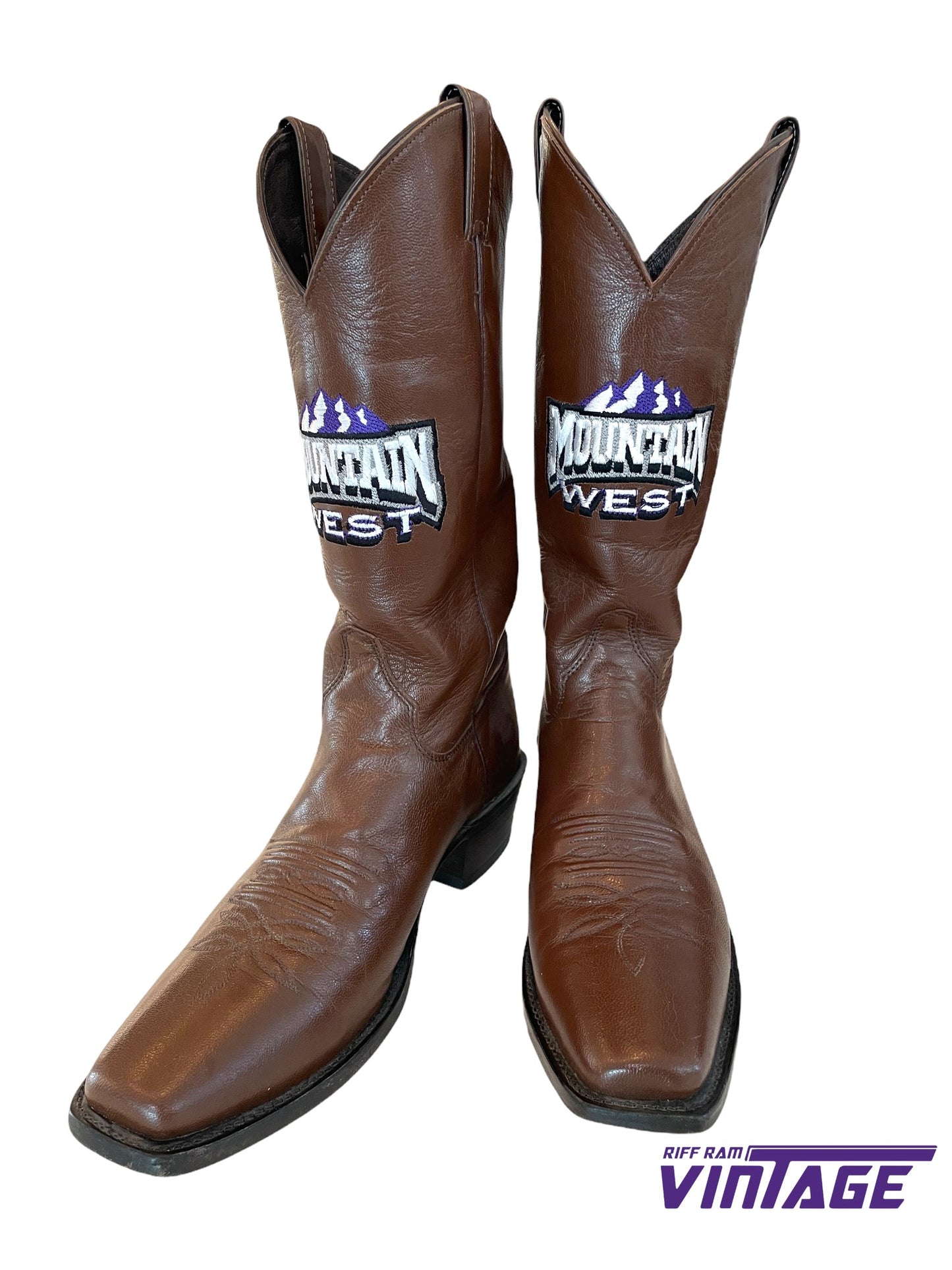 Vintage Custom TCU Mountain West Cowboy Boots