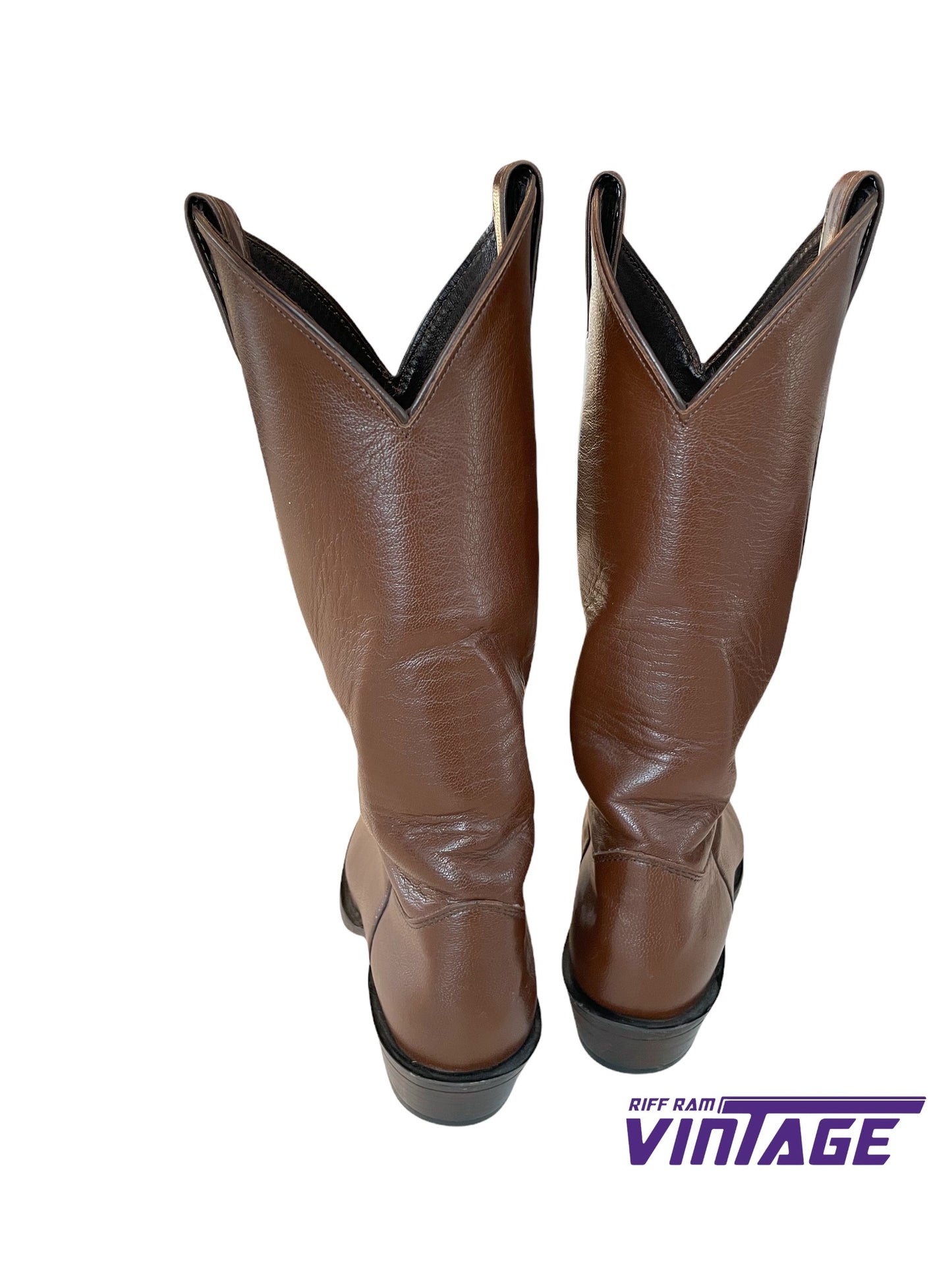 Vintage Custom TCU Mountain West Cowboy Boots