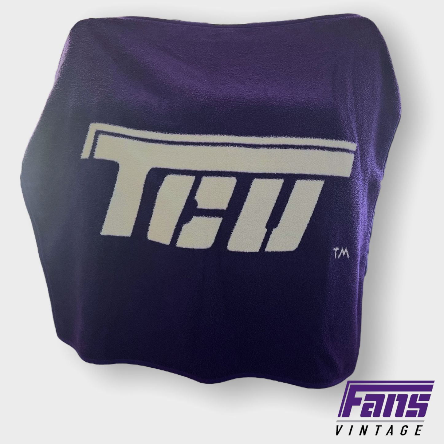 GIANT Vintage TCU *Flying T* Fleece Blanket!