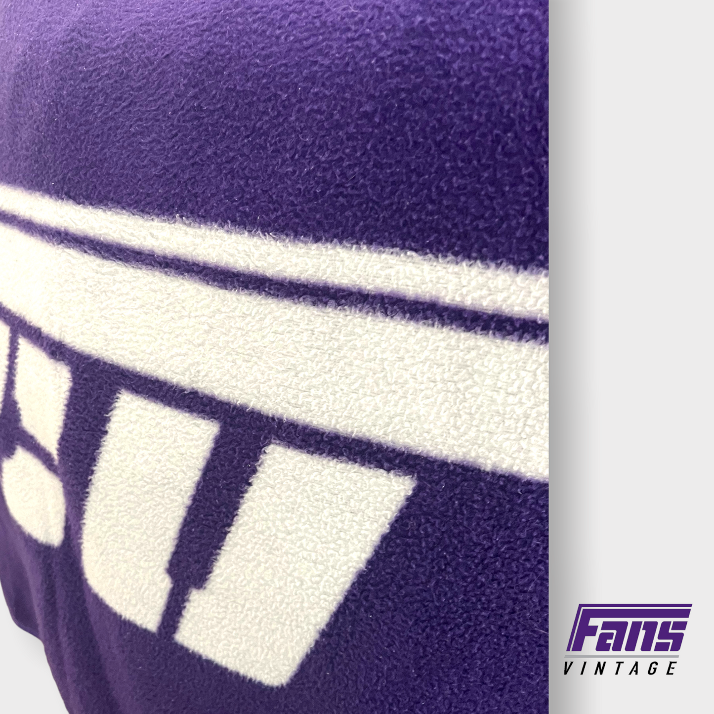 GIANT Vintage TCU *Flying T* Fleece Blanket!