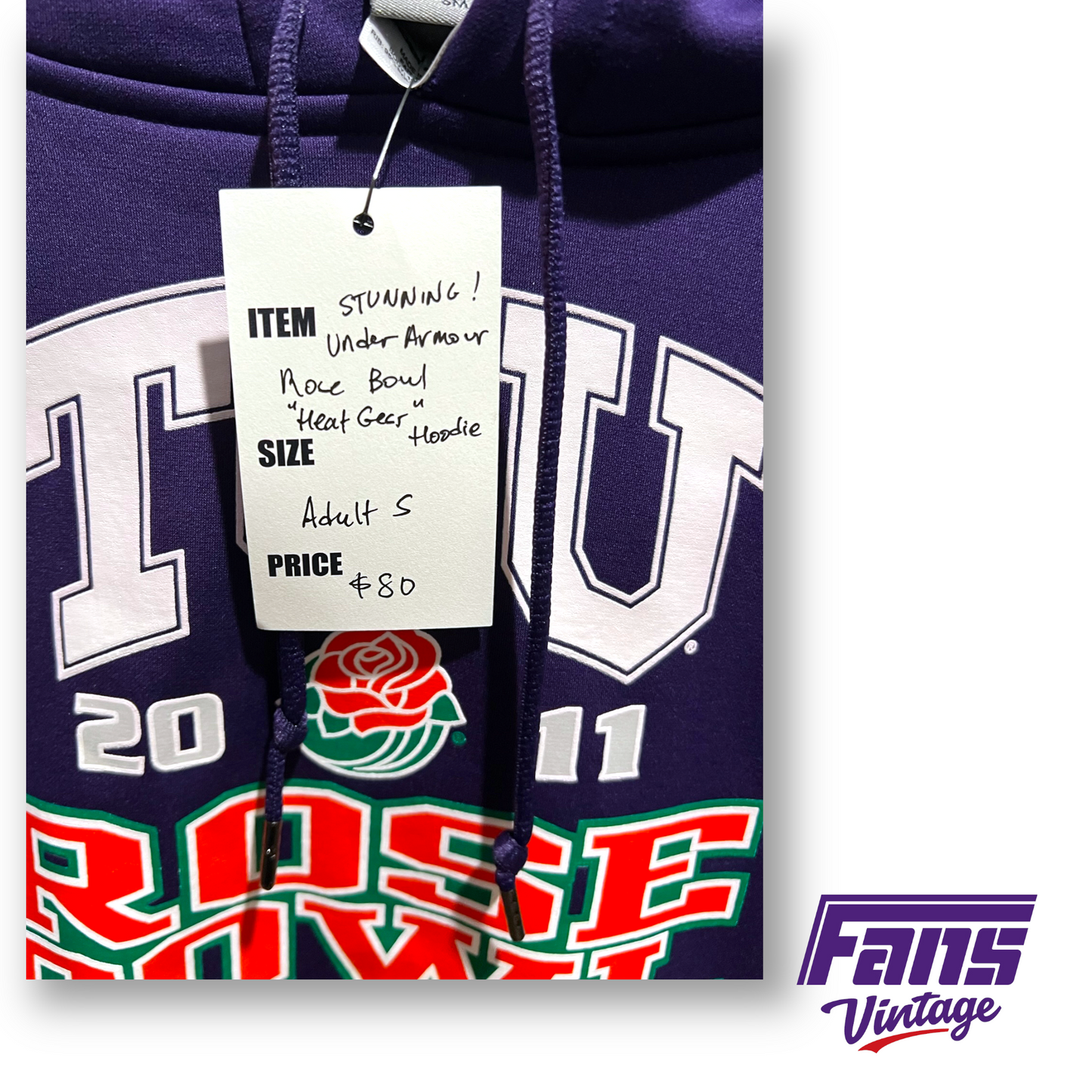 Awesome TCU Rose Bowl Under Armour Hoodie