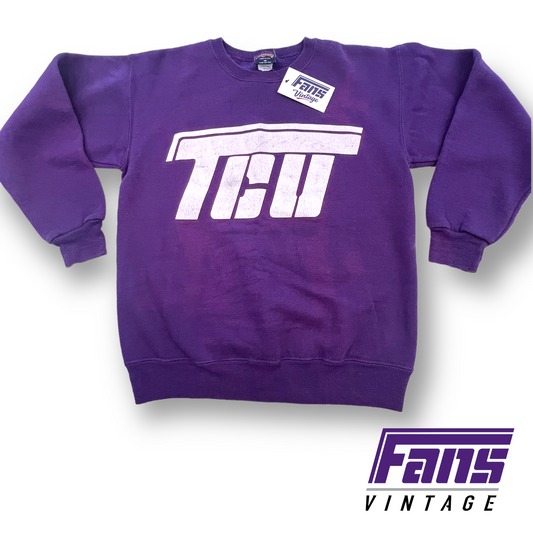 *GRAIL* Gorgeous True Vintage 90s TCU Flying T Crewneck