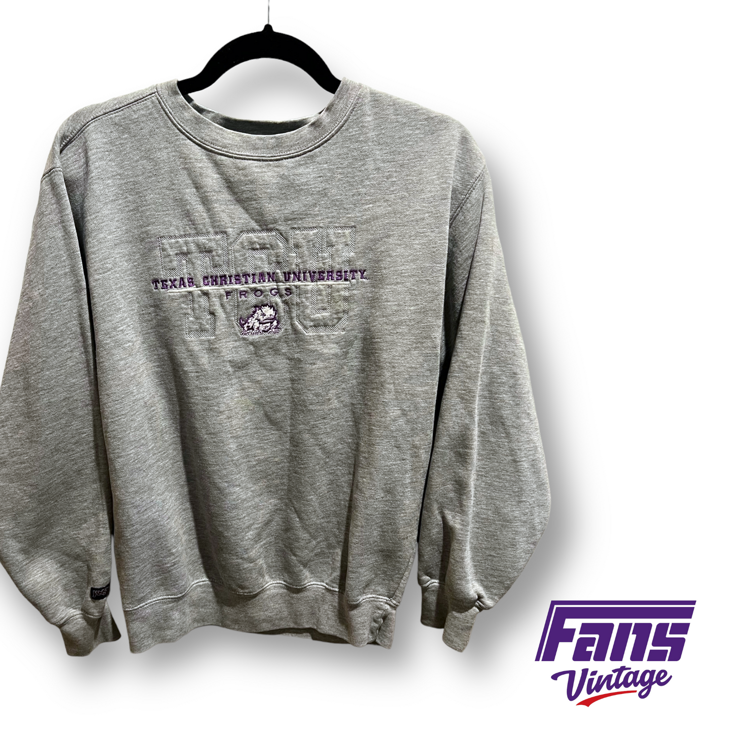 90s Vintage TCU Crewneck