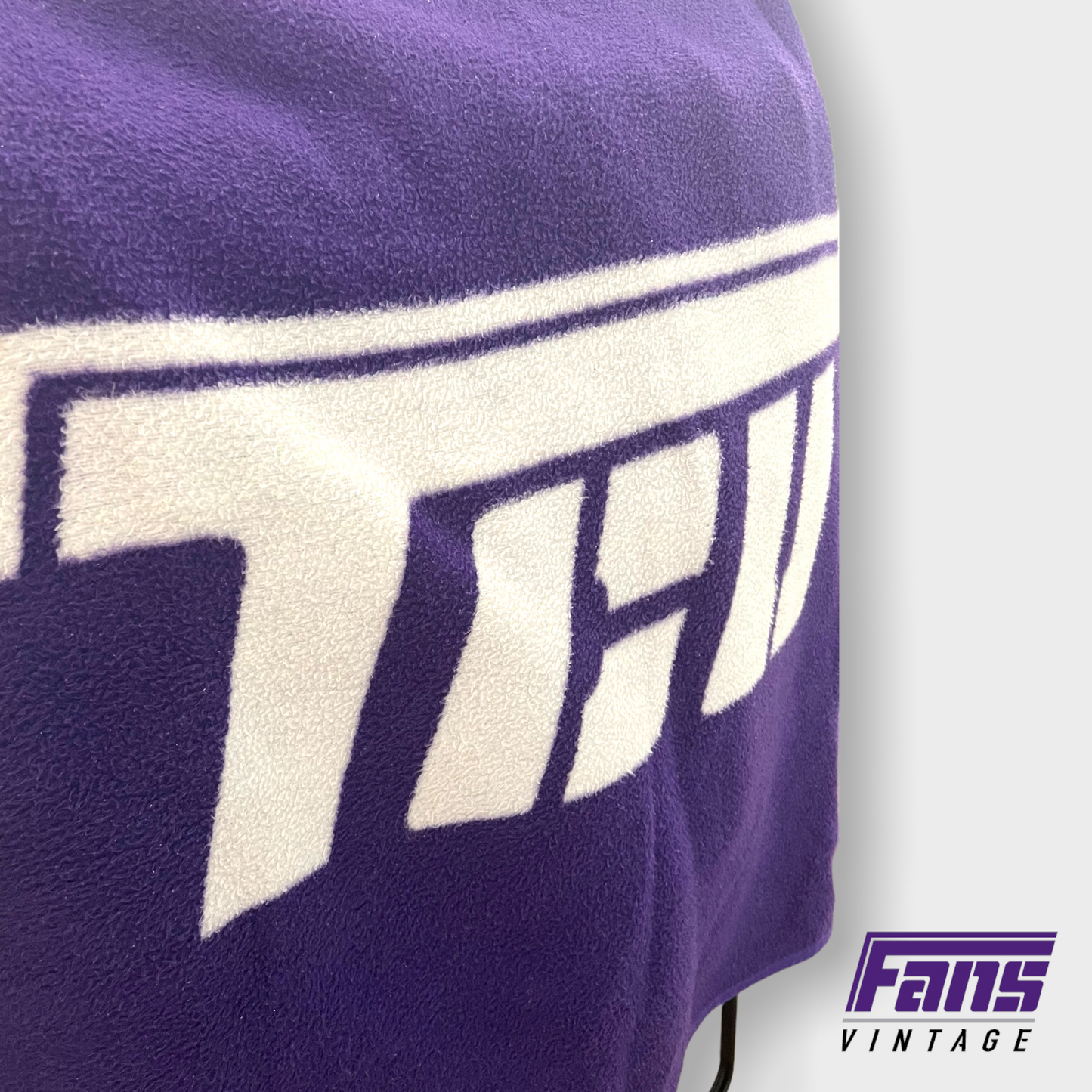 GIANT Vintage TCU *Flying T* Fleece Blanket!