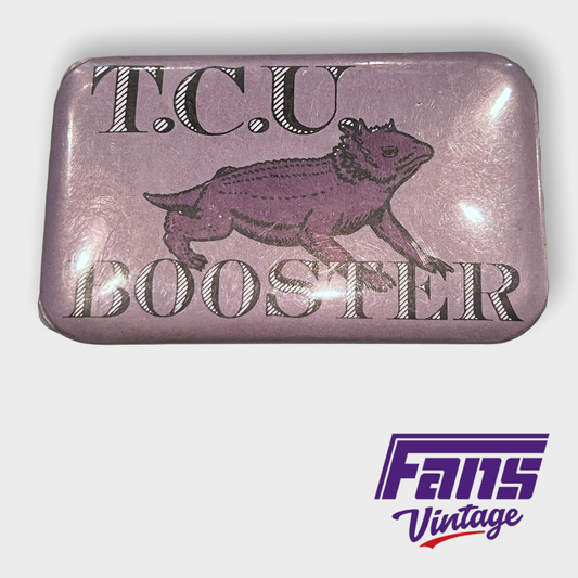 Awesome Antique Vintage TCU Booster Pin!